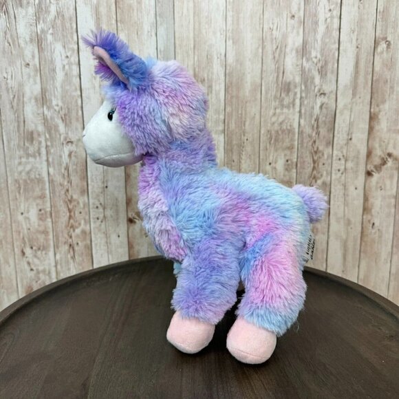Ganz Sugar Swirl Color Dye Pink Purple Llama Stuffed Plush Animal Toy - Picture 5 of 11